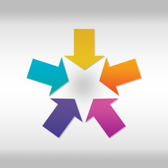 Obraz premium Illustration set infographics. Template for brochure, business, web design, presentation