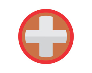 circle medical cross hospital clinic icon logo image vector