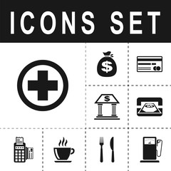 icon medical in round