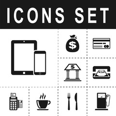icon mobile smartphone and tablet