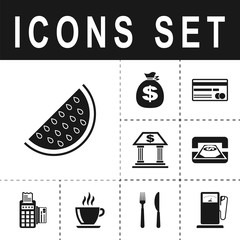 Fototapeta premium icon watermelon