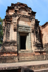 Naklejka premium The ruins of an old temple in Cambodia