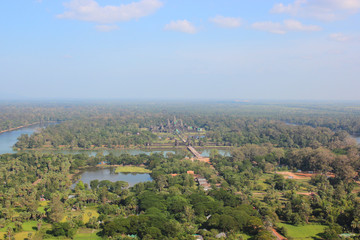 Fototapeta na wymiar Angkor from the balloon