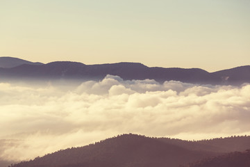 Mountains silhouette