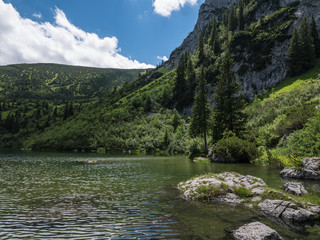 The mountain lake Soinsee in Tyrol, Bavaria