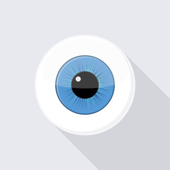 human eyeball. Eye with bright blue