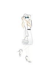 fashion girl illustration