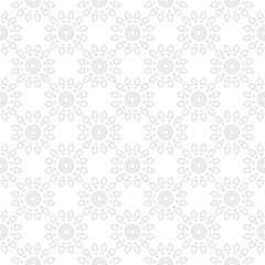 Floral seamless pattern. Light gray wallpaper background