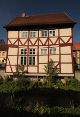 Fototapeta na wymiar Salzwedel; Historisches Handelshaus an der Jeetze