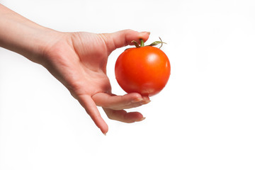 Tomato in hand 