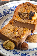 slices of sweet chestnut cake