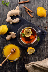 Ingredients for healthy tea