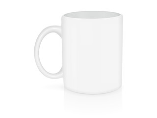 Realistic mug mock up 