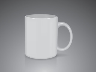 Realistic mug mock up 