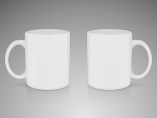 Realistic mug mock up 