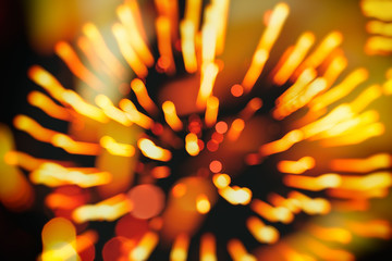 Beautiful natural gold fireworks background, aesthetic and entertainment purposes, art. Suitable...