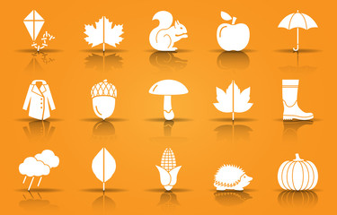 Herbst Iconset - Orange (Schatten)