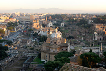 Rome (Italy). Roman Forum in the historical center of Rome