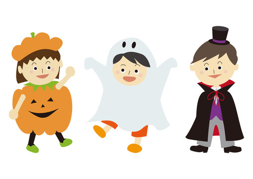 ハロウィン 仮装 イラスト Stock ベクター Adobe Stock