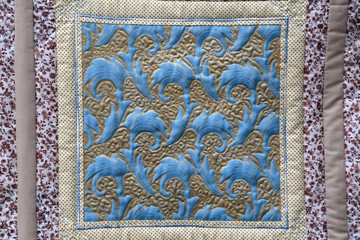 Part of a colorful blanket