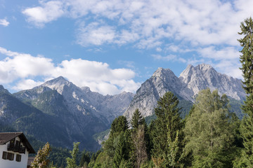 Fototapeta na wymiar Blick auf die Zugspitze