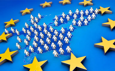Bevölkerung Europa © bluedesign