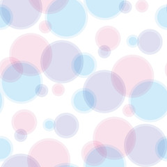 pastel pale color abstract bubble vector illustration.  tender elegant style abstract geometry seamless pattern design .
