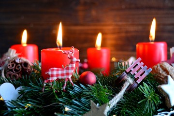 Adventskranz - vierter Advent