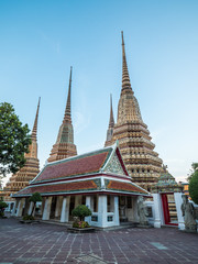 Fototapeta na wymiar Wat Pho, temple landmark in Bangkok Thailand