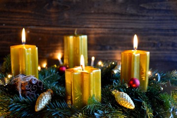 Adventskranz - dritter Advent