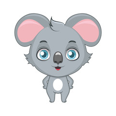 Cute stylized cartoon koala illustration ( for fun educational purposes, illustrations etc. ) © agnessz