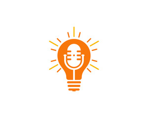 Smart Podcast Icon Logo Design Element