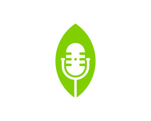 Nature Podcast Icon Logo Design Element