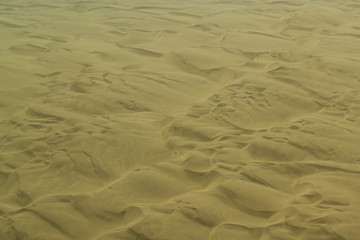 aerial view of the sand dunes around Kolmanskop