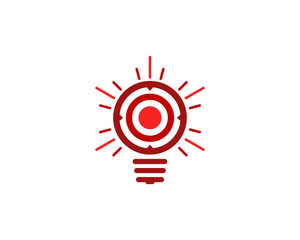 Idea Target Icon Logo Design Element