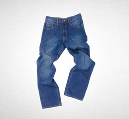 jeans or blue jeans on a background.