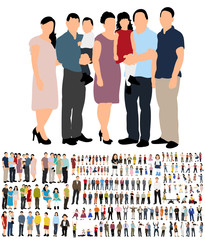 Obraz premium vector, people flat style collection