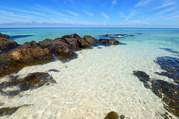 沖縄の美しい海と空
