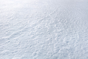 surface de neige gelée 