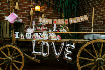 Candybar auf einer Hochzeit