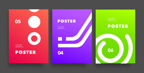 Naklejka premium Minimal covers set. Geometric shapes composition. Modern design posters.