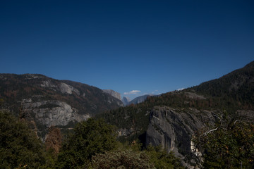 The Half Dome Landscape View at Yosemite, CA, USA, September, 2016