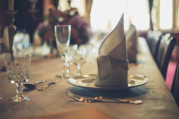 Formal table setting