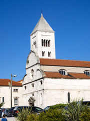 archaeological monuments in the old town of Zadar, Croatia