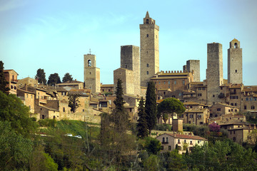 Obraz premium old town San Gimignano