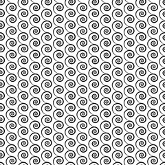 Abstract seamless pattern with swirls on a white background