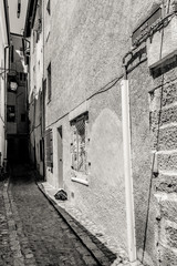 In the streets of the city of Aix-en-Provence, in the south of France