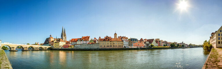 Regensburg Panorama mit Kathedrale
