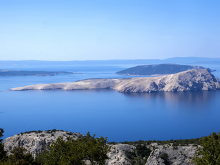 Fototapeta na wymiar view of islands on the Adriatic coast, Croatia