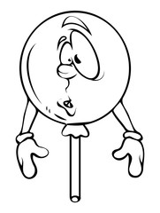 Funny Shocked Cartoon Balloon Vector